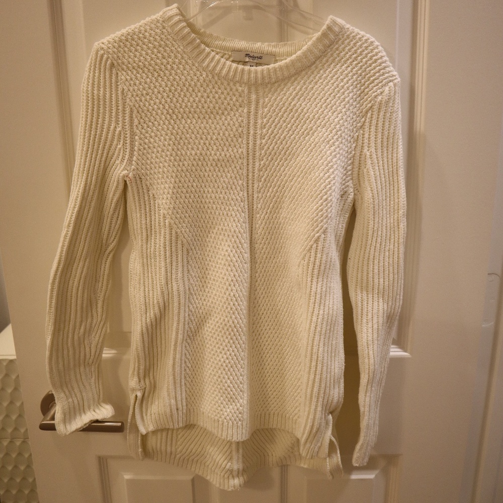 Madewell white sweater